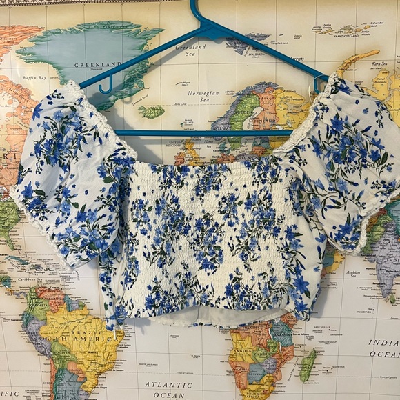 Mango Floral Top - Size S - Picture 3 of 3